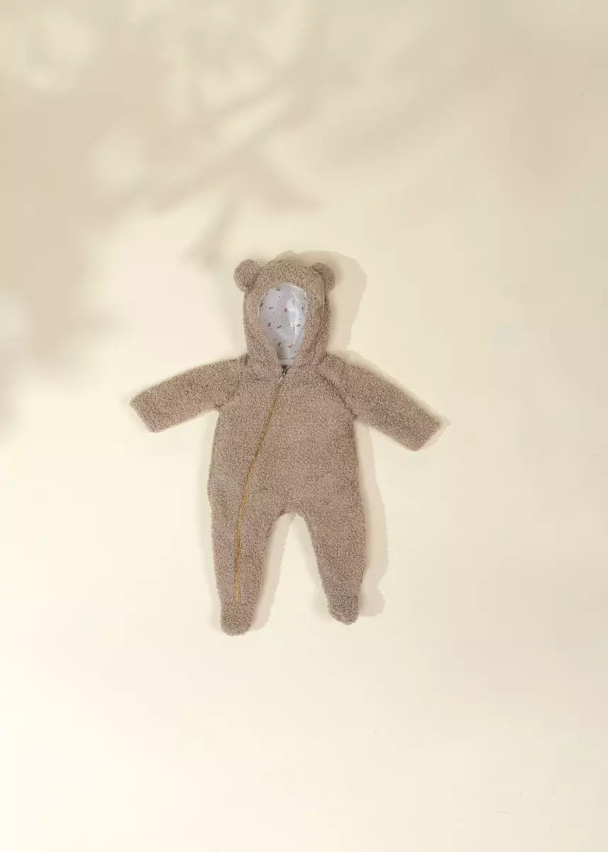 Ensemble pour poupée bébé CocoBaby 18" (46 cm) – Grenouillère ours en peluche