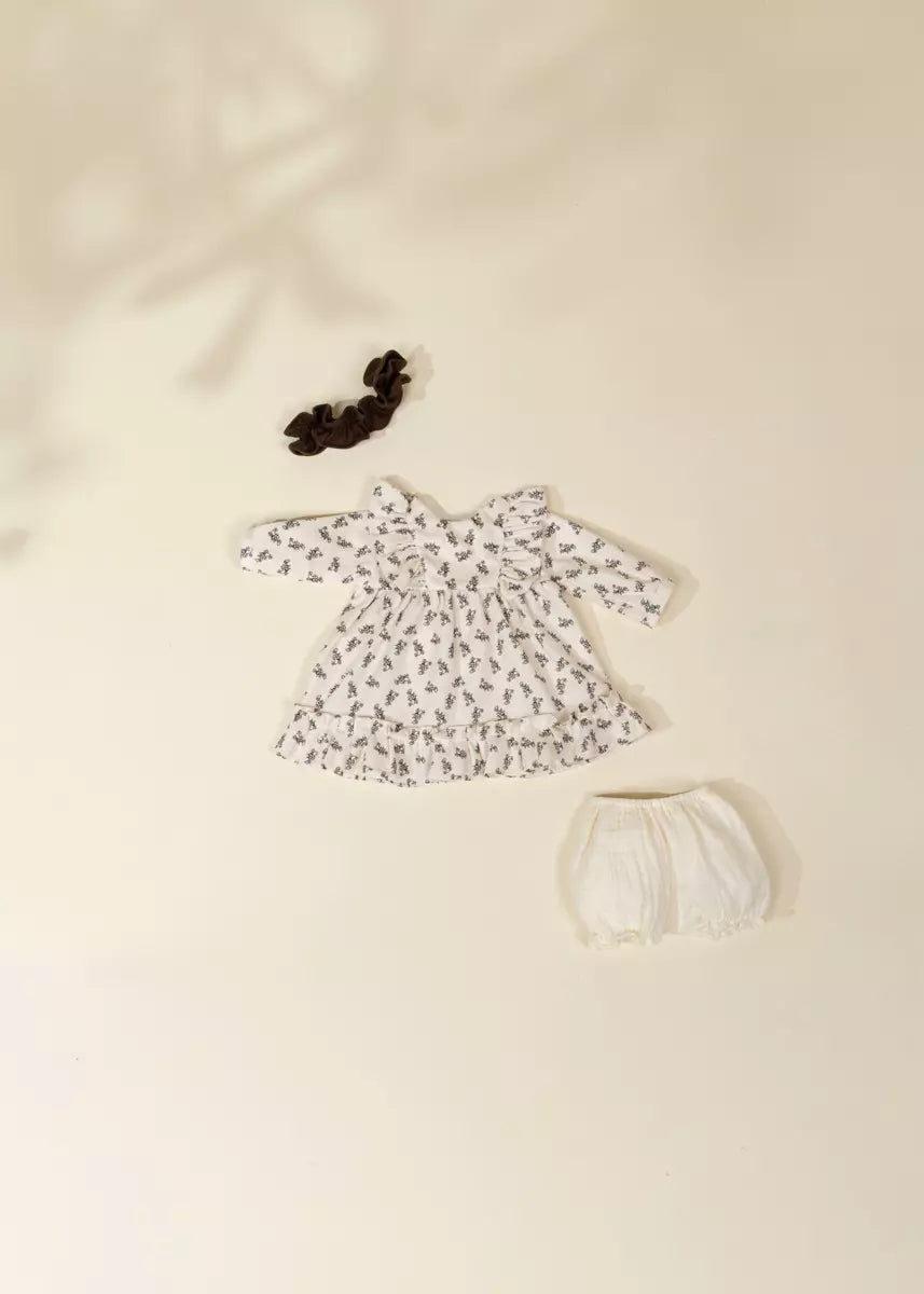 Ensemble pour poupée bébé CocoBaby 18" (46 cm) – Robe à volants