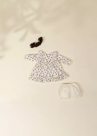 CocoBaby 18" (46 cm) Baby Play Doll Clothing Set – Ruffled Dress