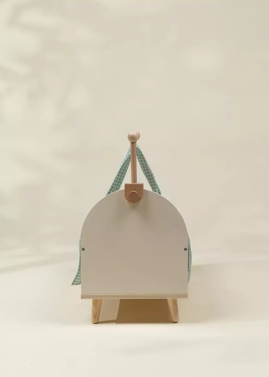 Lit de bébé en bois pour poupées avec accessoires 