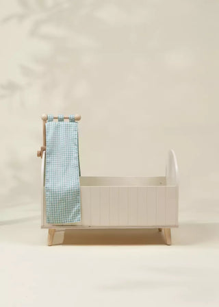 Lit de bébé en bois pour poupées avec accessoires 