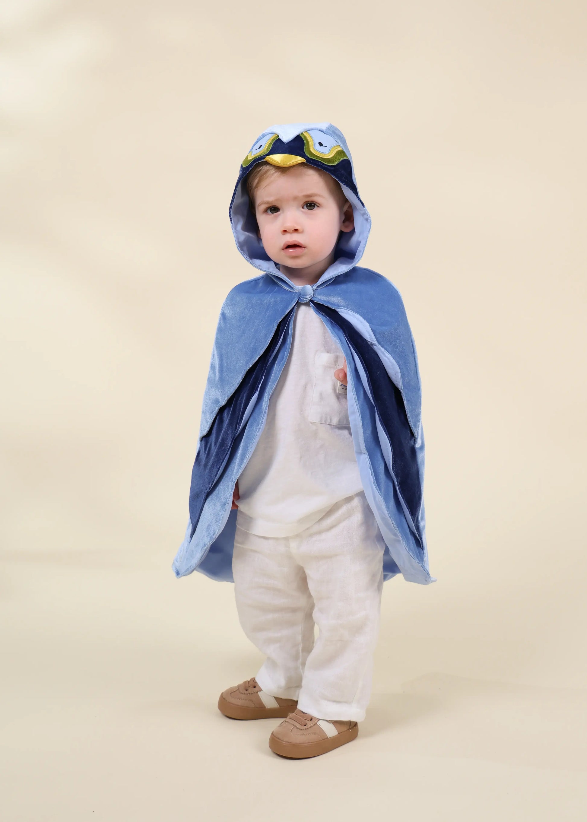 Mon premier costume cape d’oiseau 