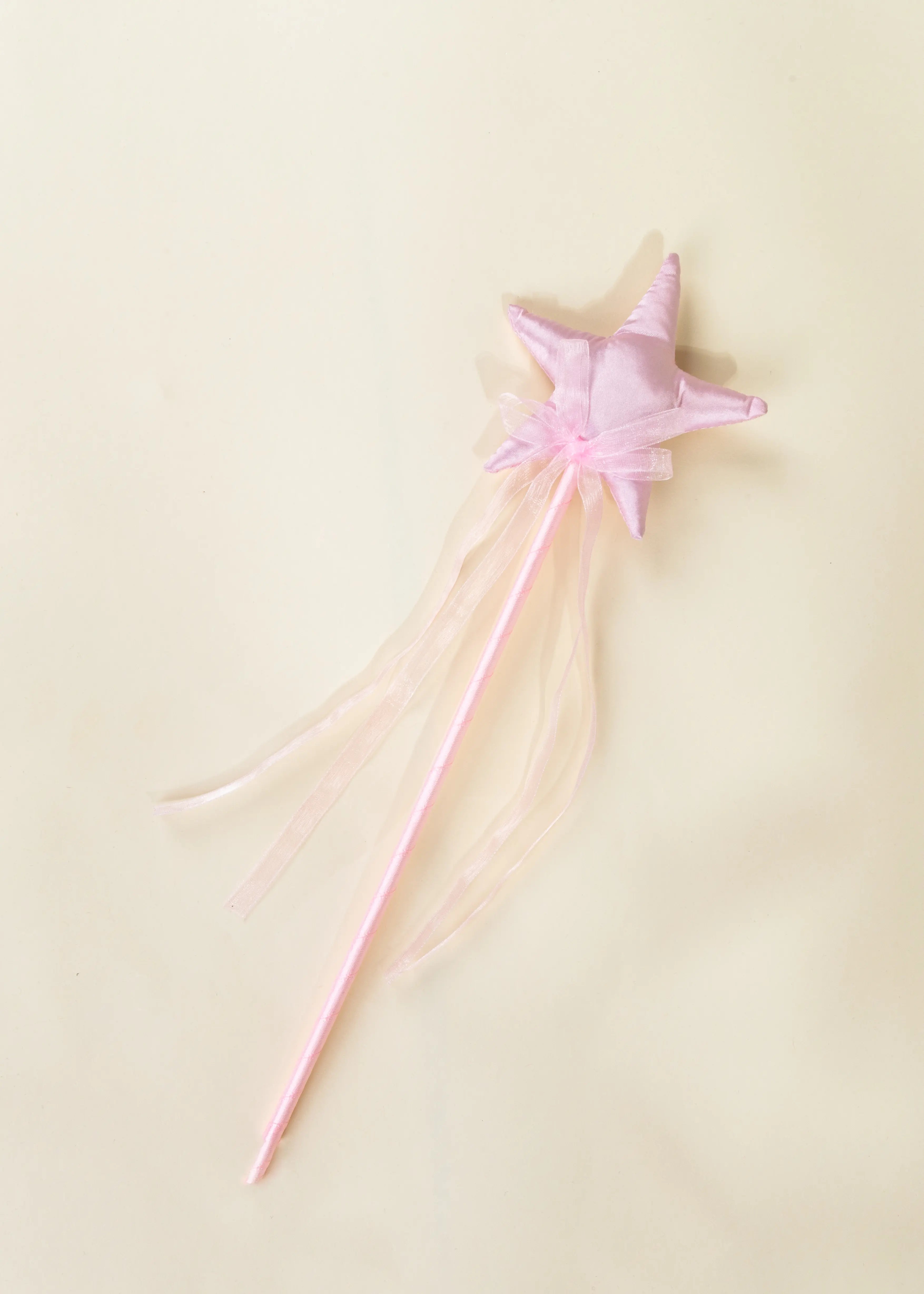 Image of Baguette magique étoile rose avec ruban 