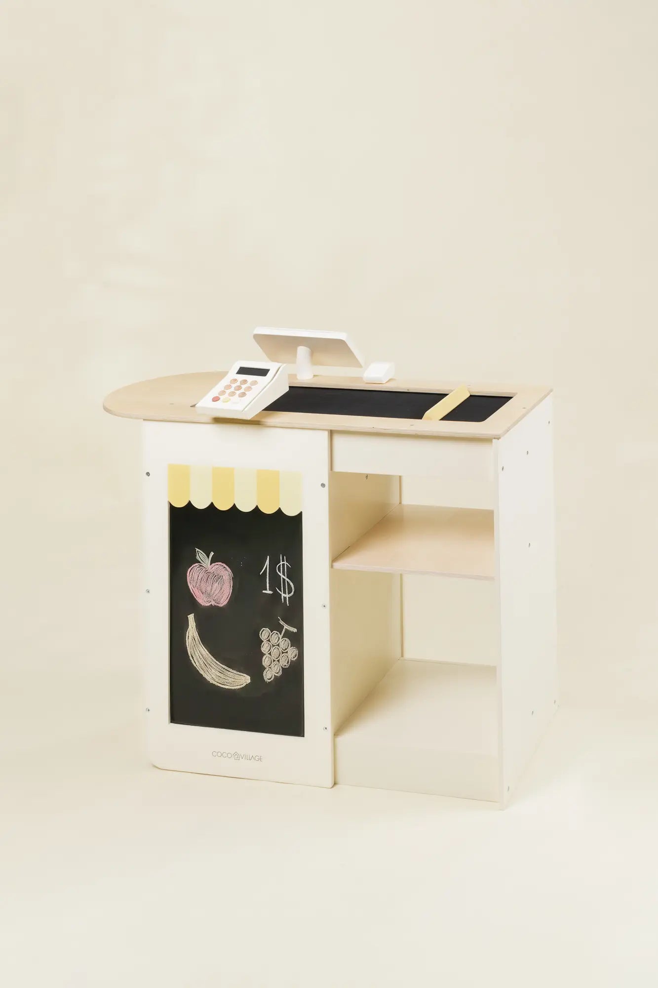 Comptoir caisse enregistreuse de jeu en bois 