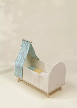 Lit de bébé en bois pour poupées avec accessoires 