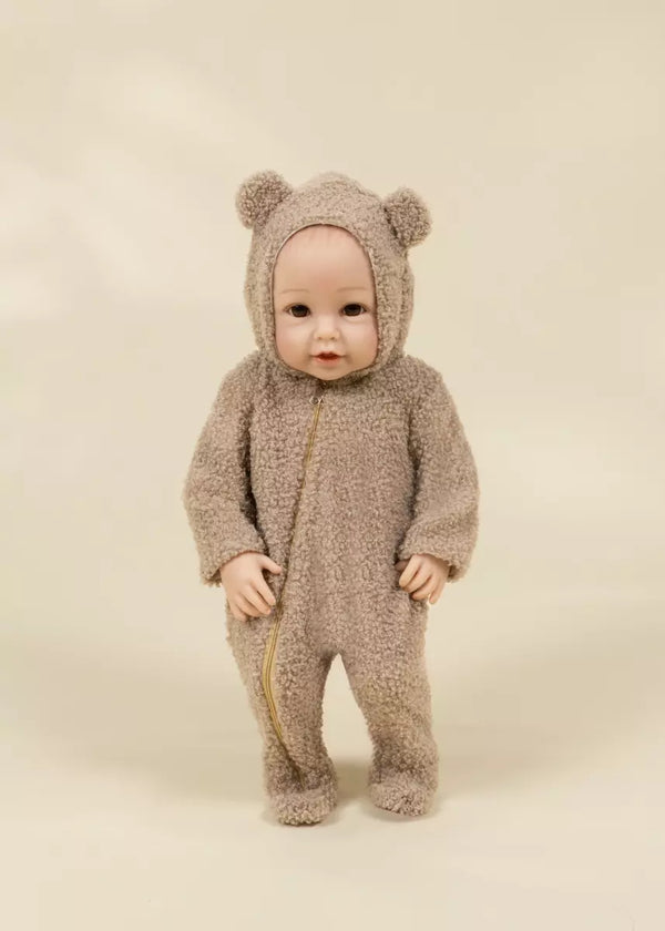 CocoBaby 18" (46 cm) Baby Play Doll Clothing Set – Teddy Bear Onesie
