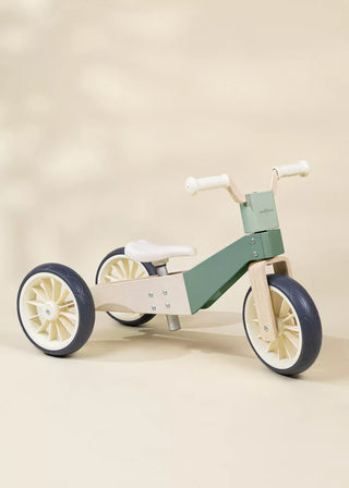 Vélo d’équilibre évolutif en bois - 3 en 1 - Seafoam