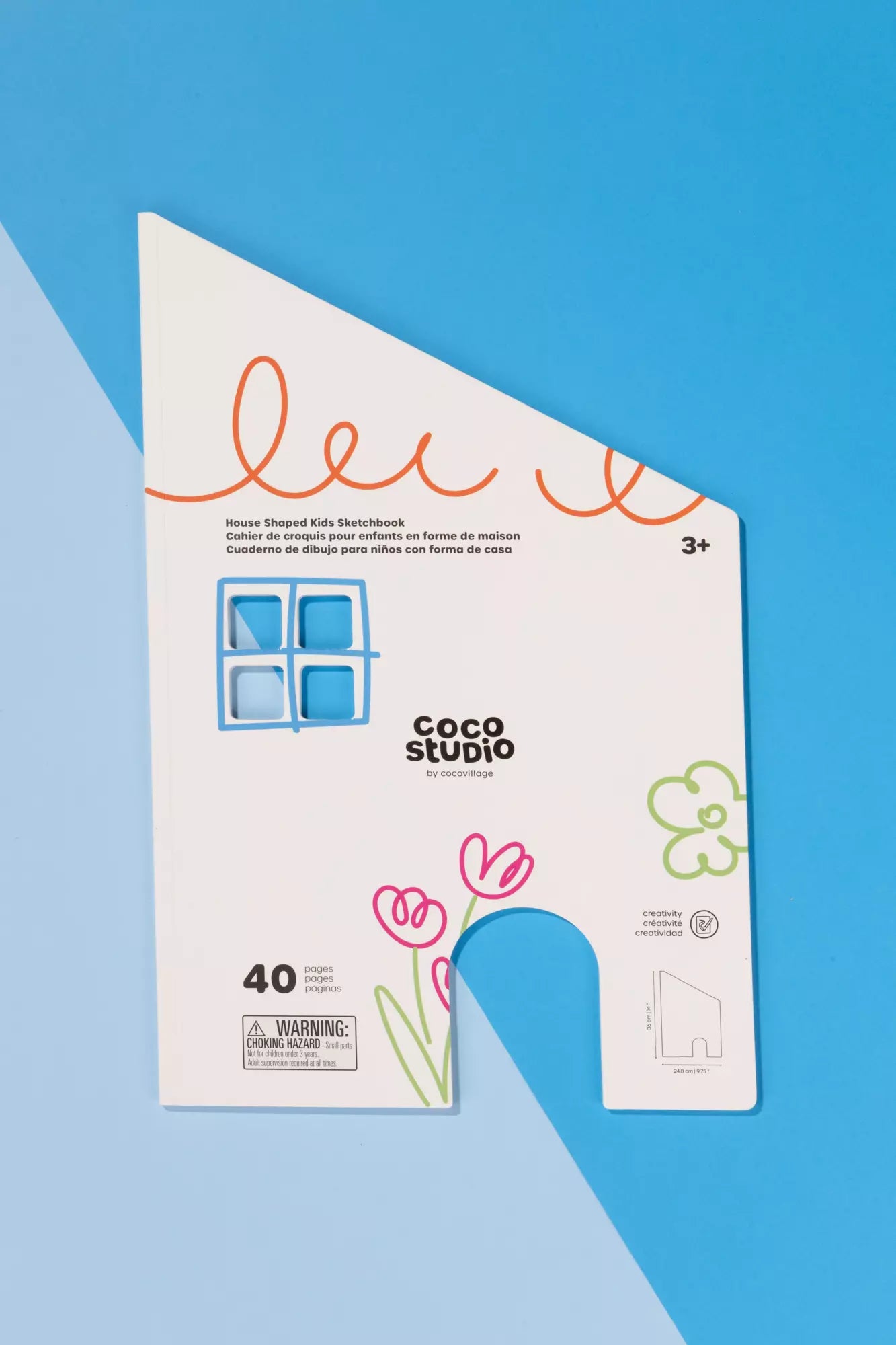 House Shaped Kids Sketchbook (40 pages)