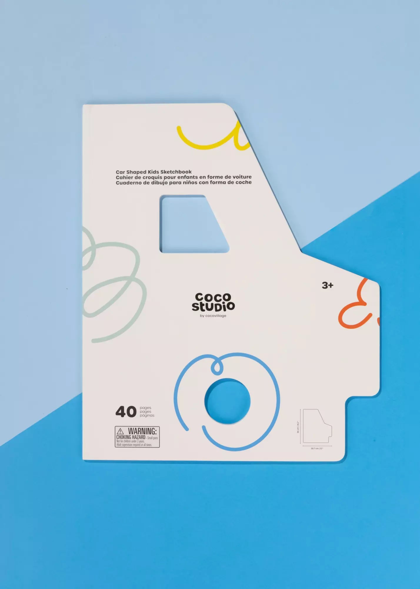 Car Shaped Kids Sketchbook (40 pages)