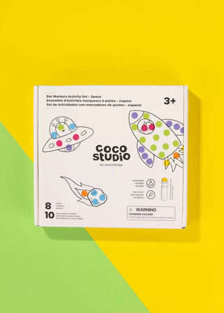 Ensemble d’activités marqueurs à points – Espace (8 couleurs)