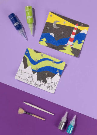 10 Colors Sand Art Set–Summer Night in the Forest