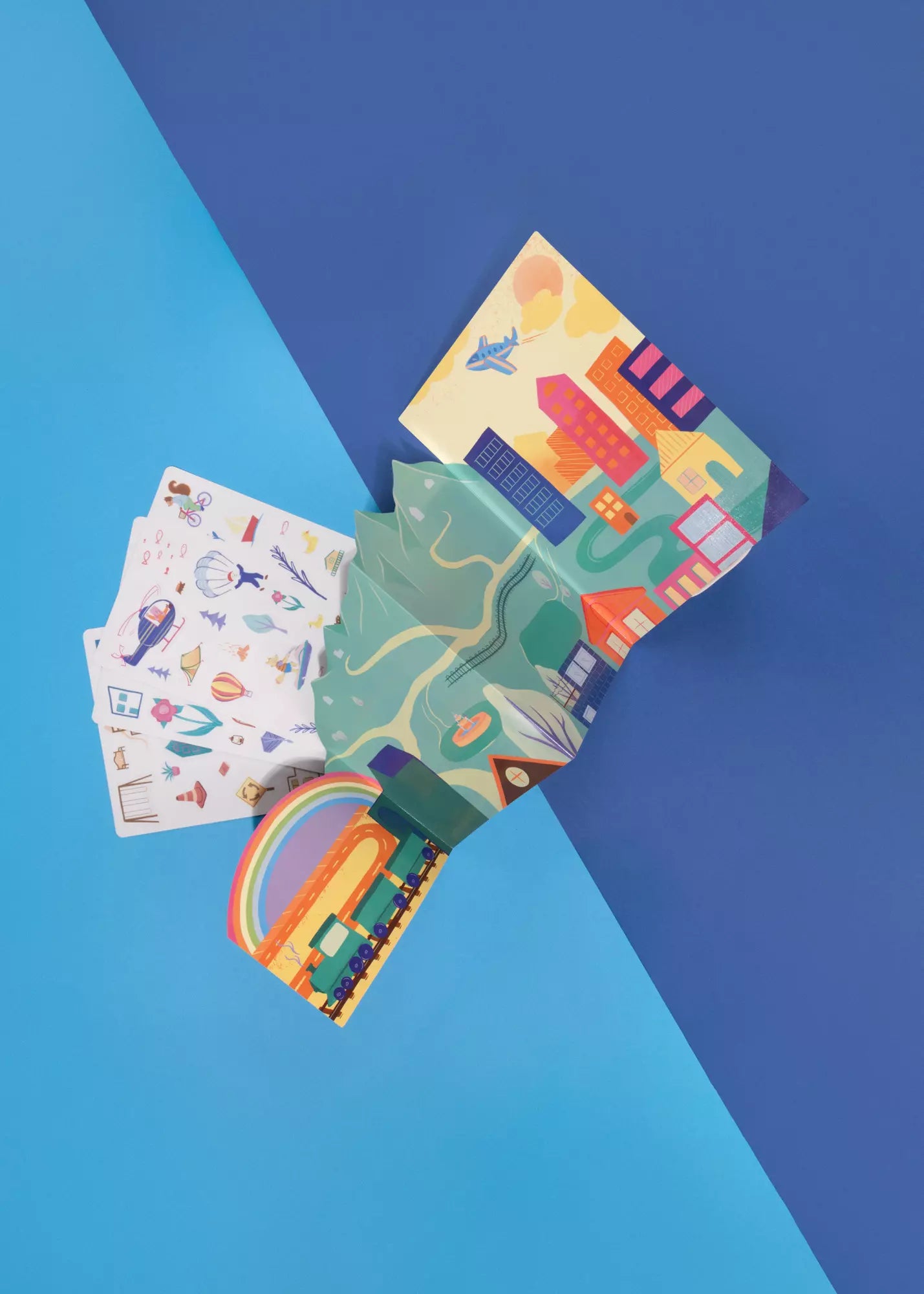 Set of 100 Reusable Sticker–City to Countryside