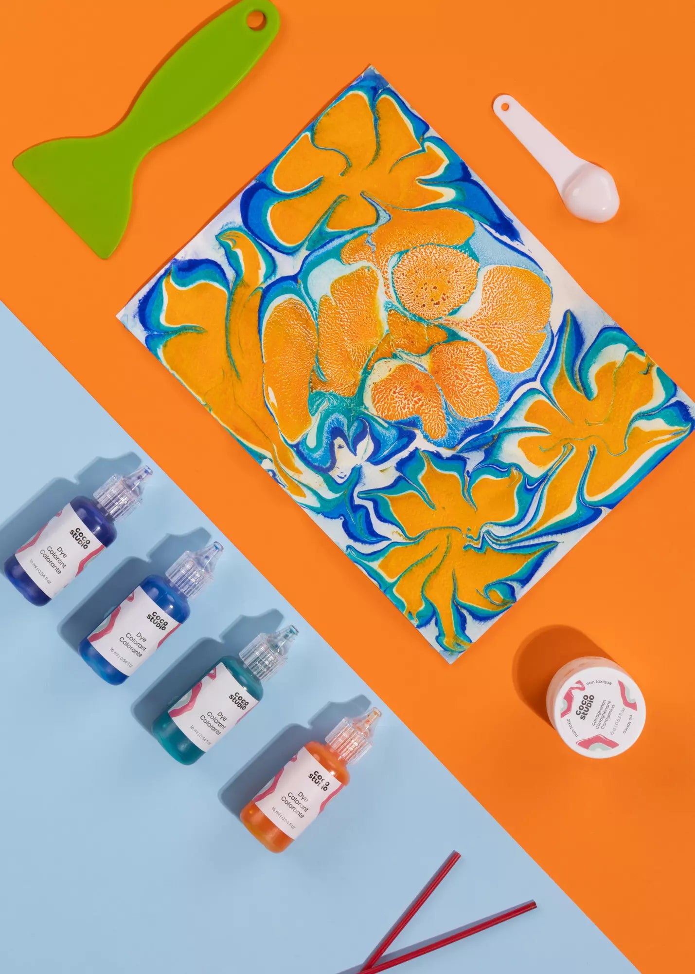 Image of Marbling Art Painting Set (12 Colors)