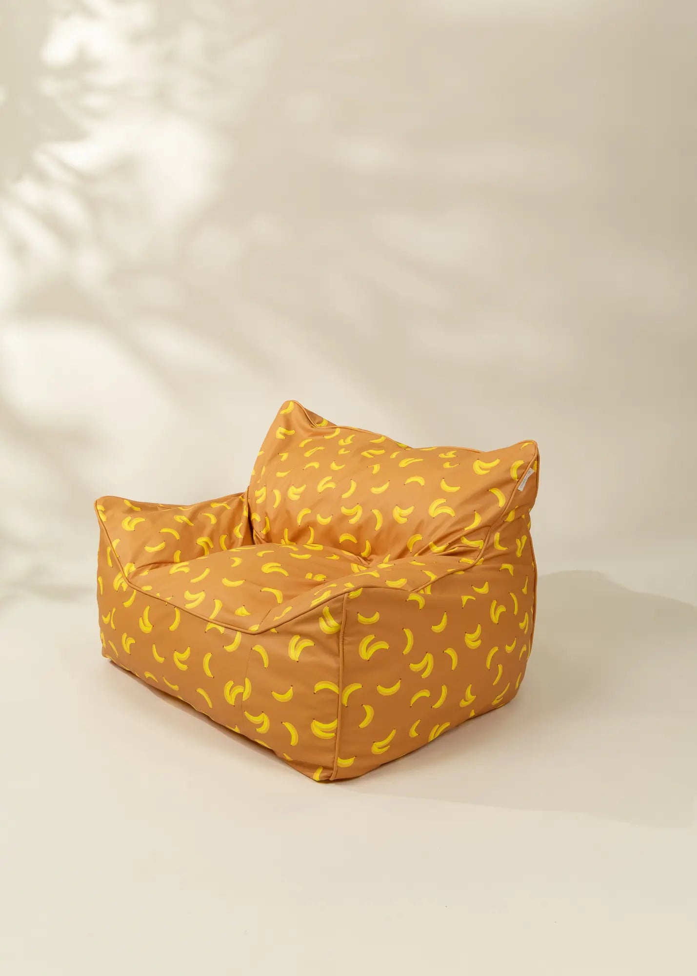Image of Vegan Leather Kids Bean Bag - Funky Bananas