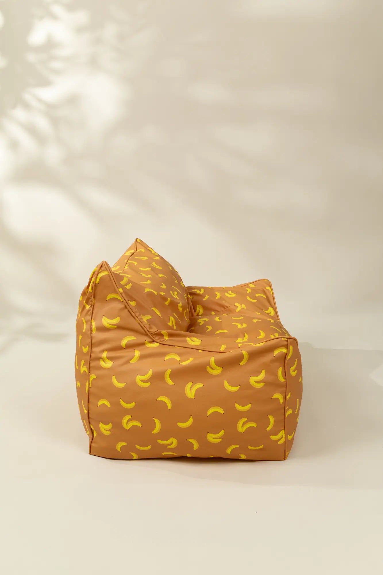 Image of Vegan Leather Kids Bean Bag - Funky Bananas