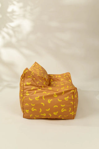 Vegan Leather Kids Bean Bag - Funky Bananas