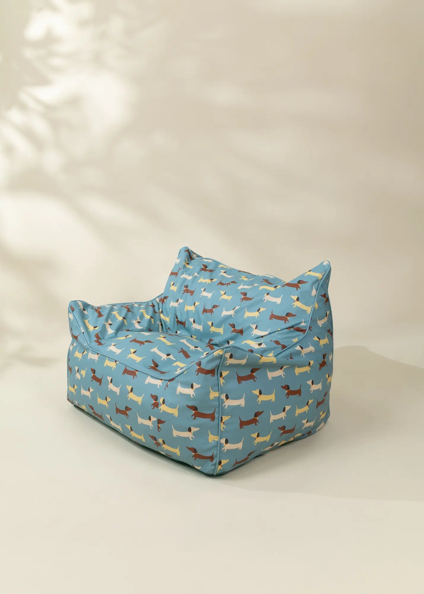 Image of Vegan Leather Kids Bean Bag - Sausage Dogs