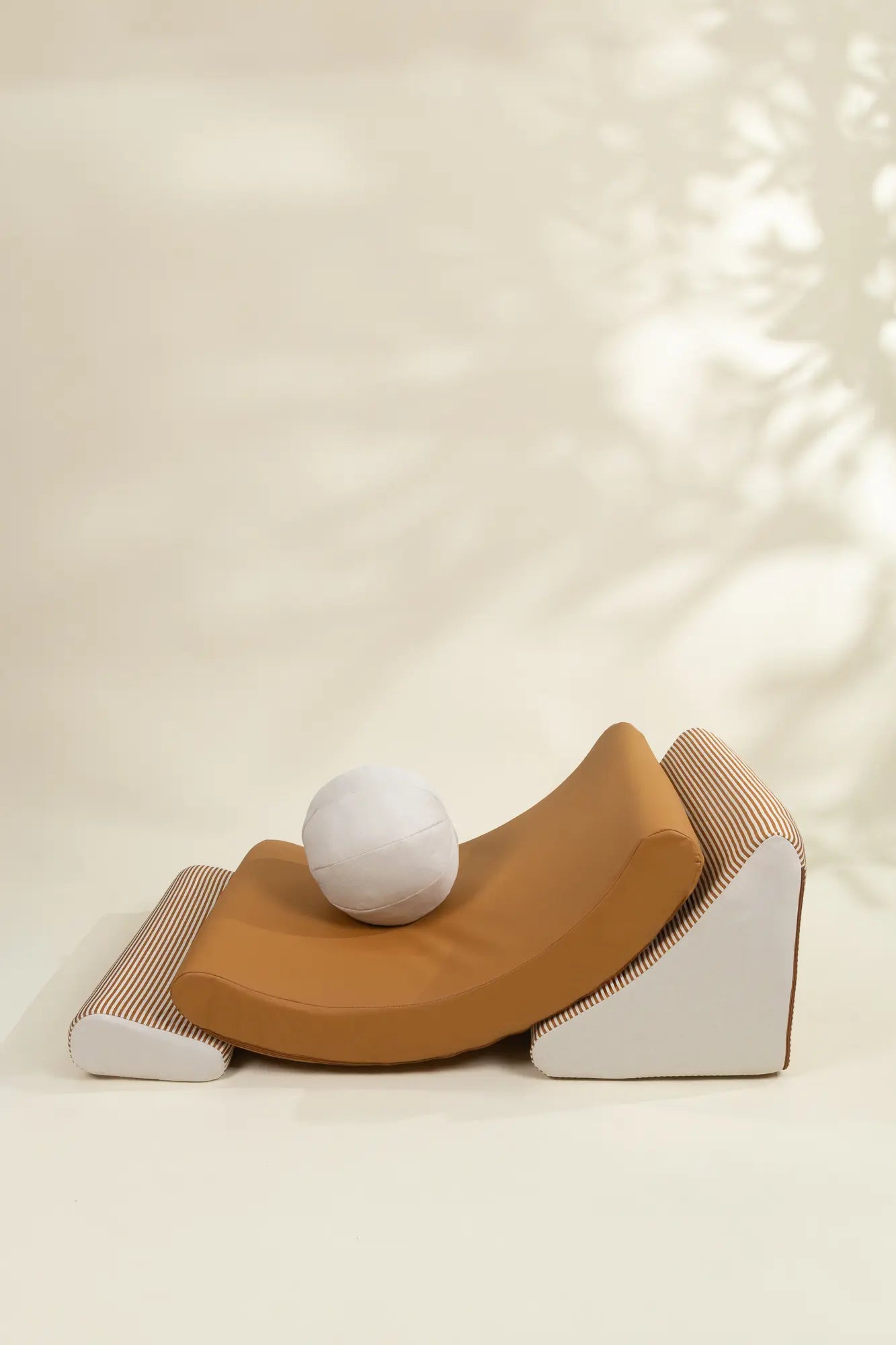 Image of Modular Vegan Leather Kids Soft Chair-Shade of Day