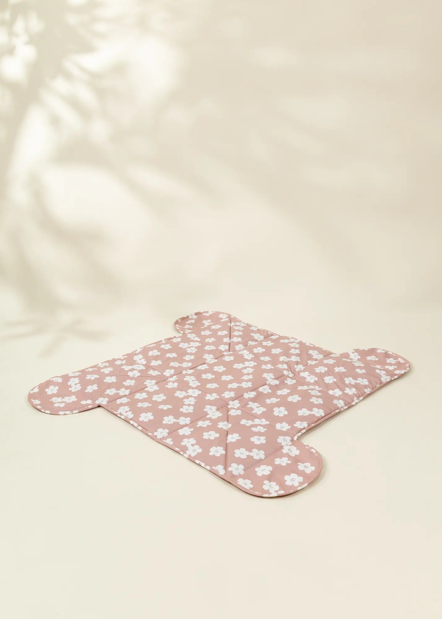Image of Vegan Leather Play Mat&Cubes Set-Flowered Garden