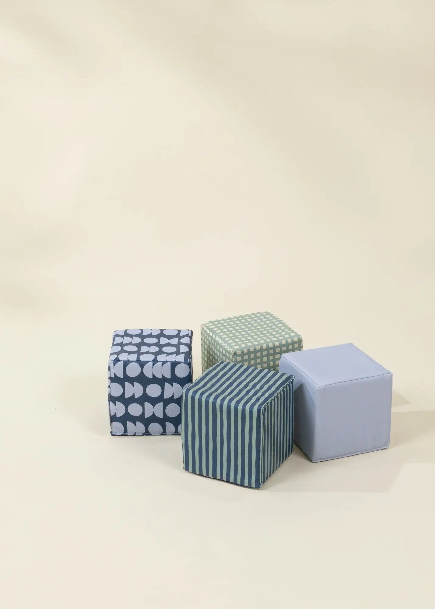 Image of Vegan Leather Play Mat&Cubes Set-Playful Patterns