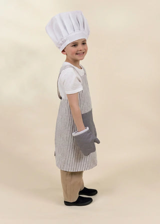Chef Play Costume with Apron, Hat &Oven Mitts 3–4Y