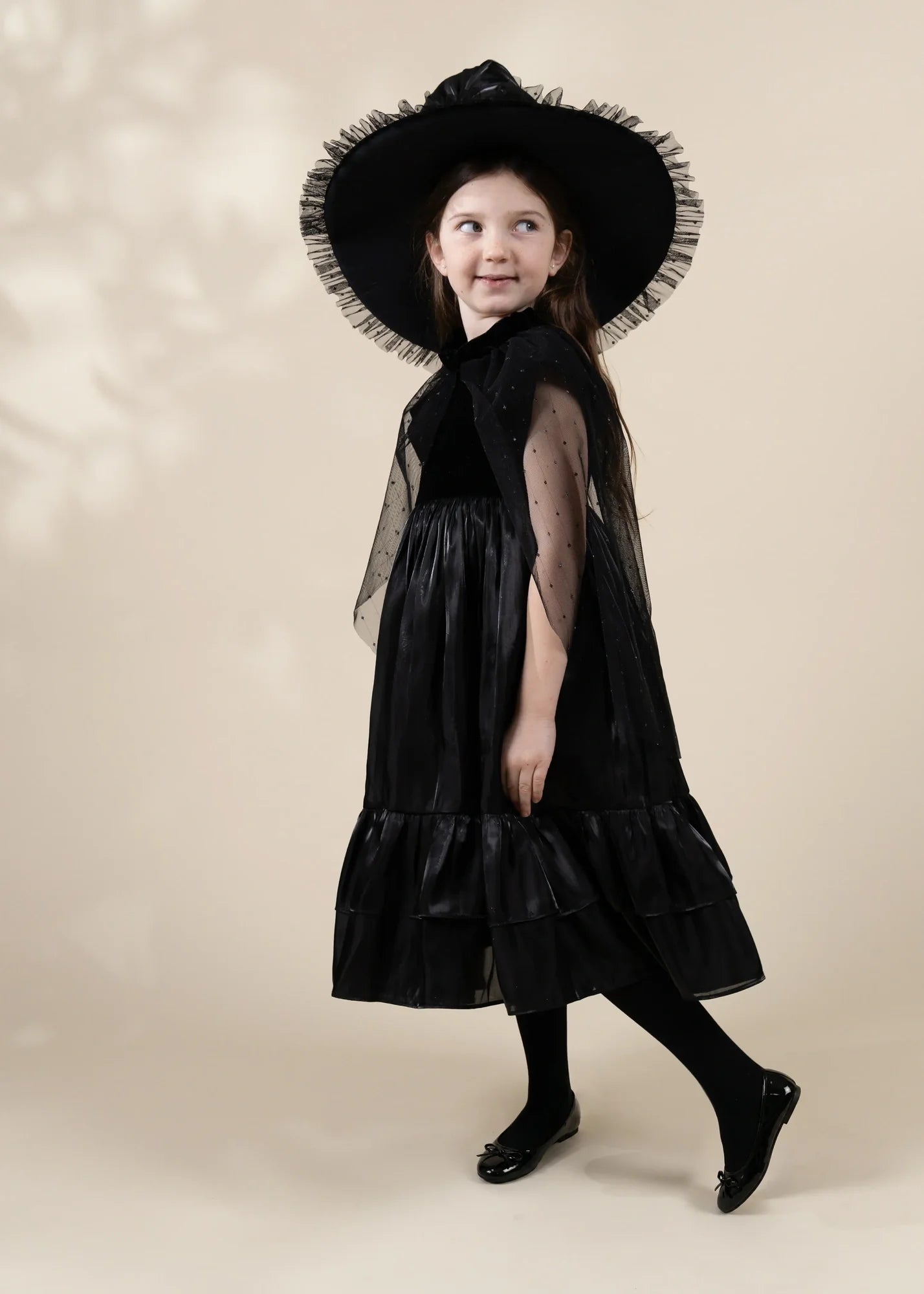 Witch Dress Play Costume with Hat 3–4Y