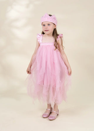 Role Play Dress-Up Pink Ruffle Crown