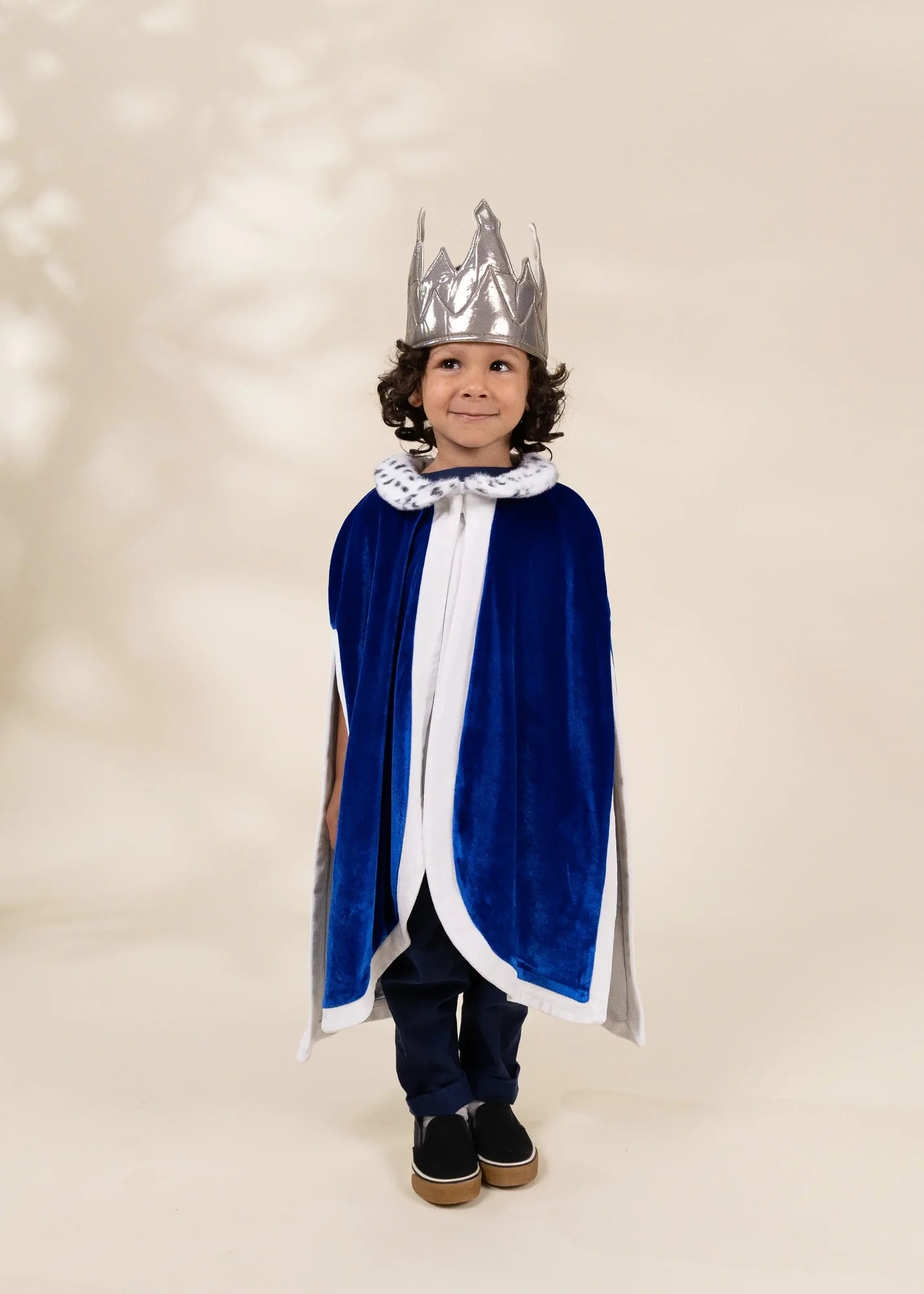 Image of Role Play Dress-Up King Cape with Crown