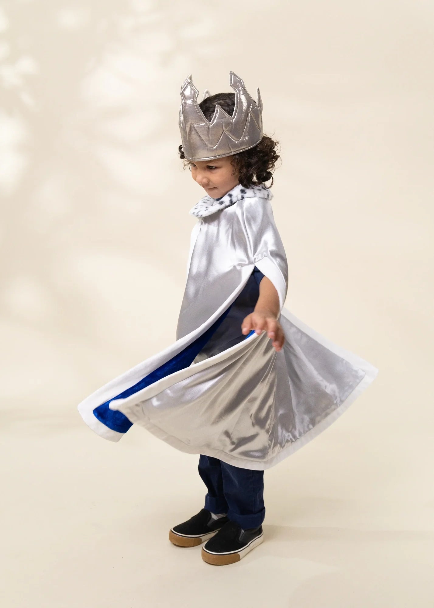 Image of Role Play Dress-Up King Cape with Crown
