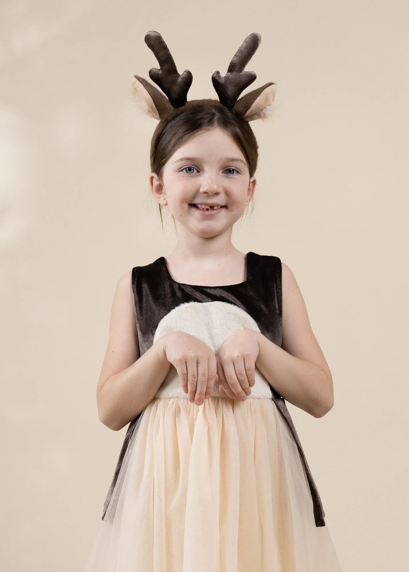 Image of Role Play Dress-Up Cotton and Tulle Animal Dress