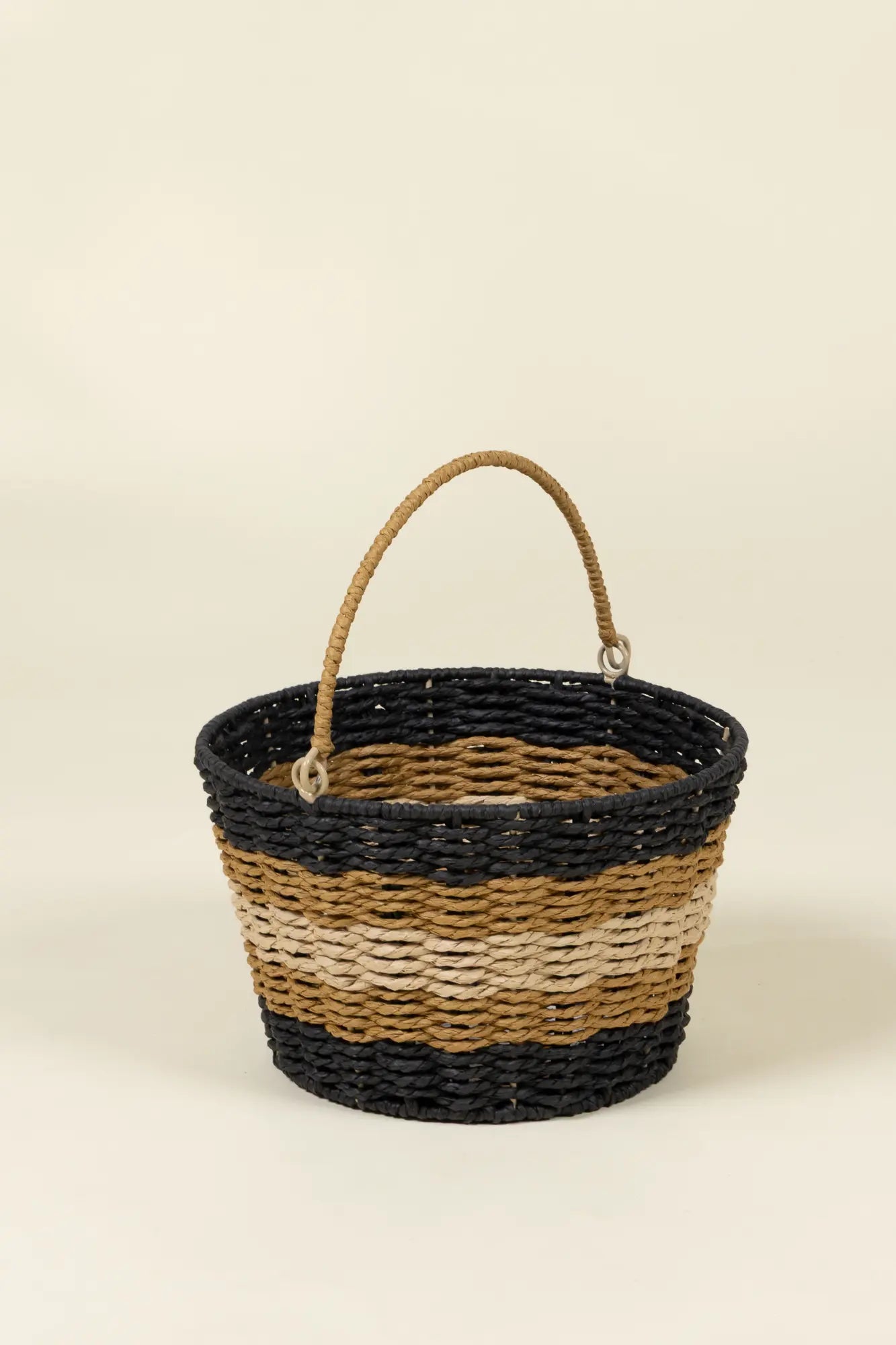 Autumn Striped Treat Basket – Medium