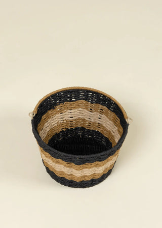 Autumn Striped Treat Basket – Medium