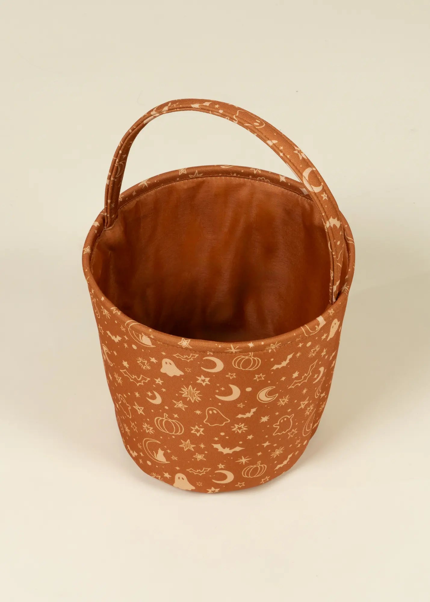Image of Spooky Meadow Fabric Treat Basket – Medium