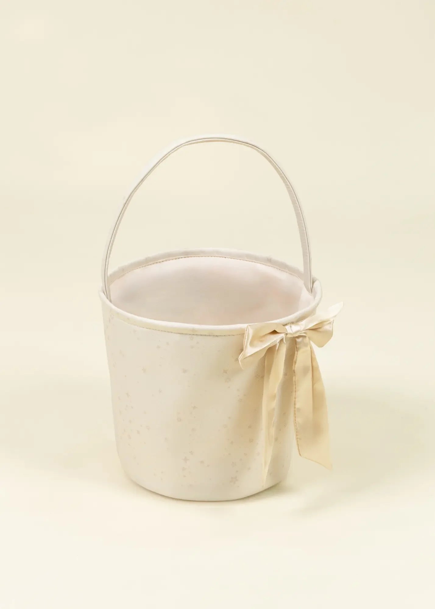 Image of Twinkle Star Fabric Treat Basket with Bow – Medium