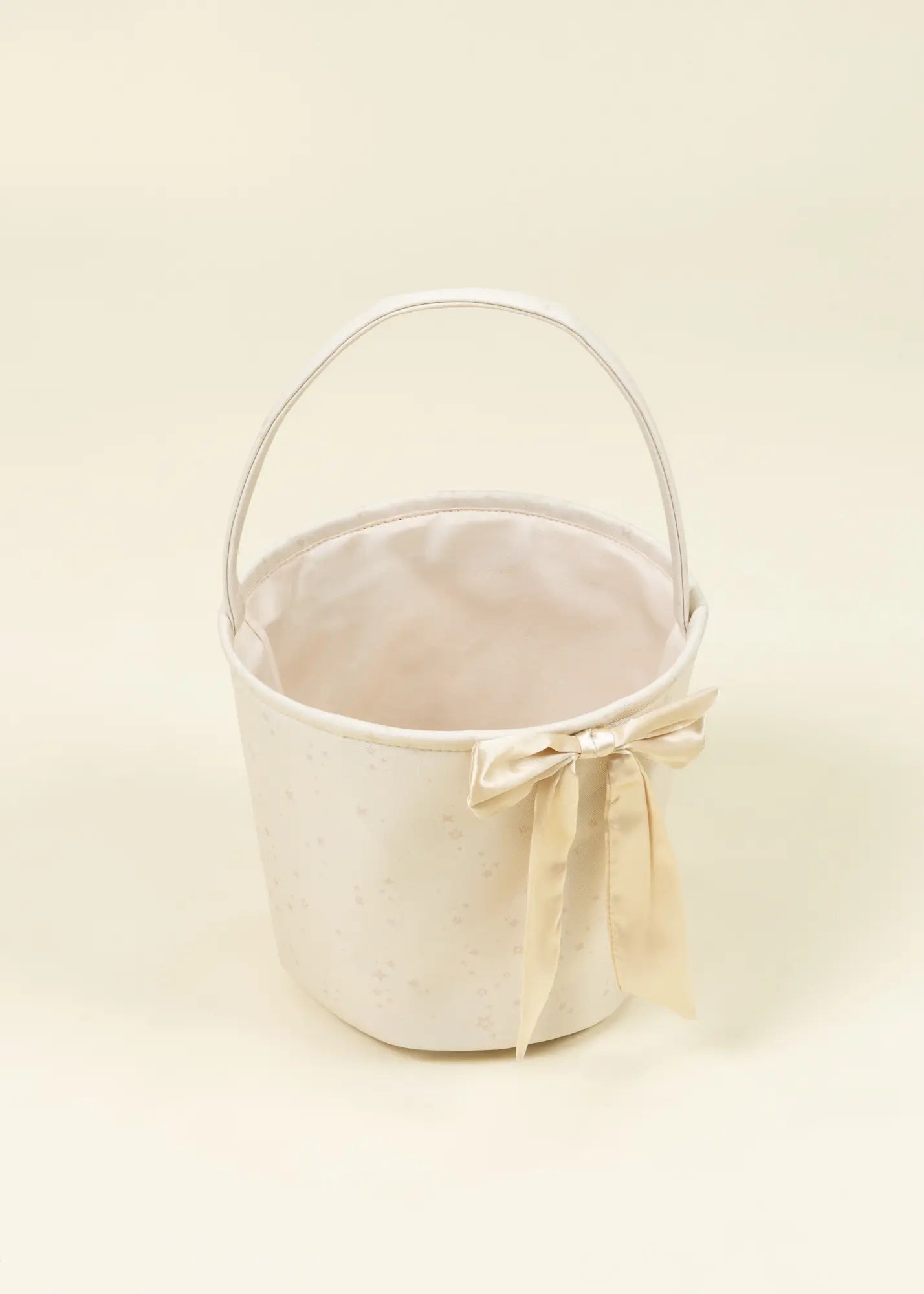 Image of Twinkle Star Fabric Treat Basket with Bow – Medium