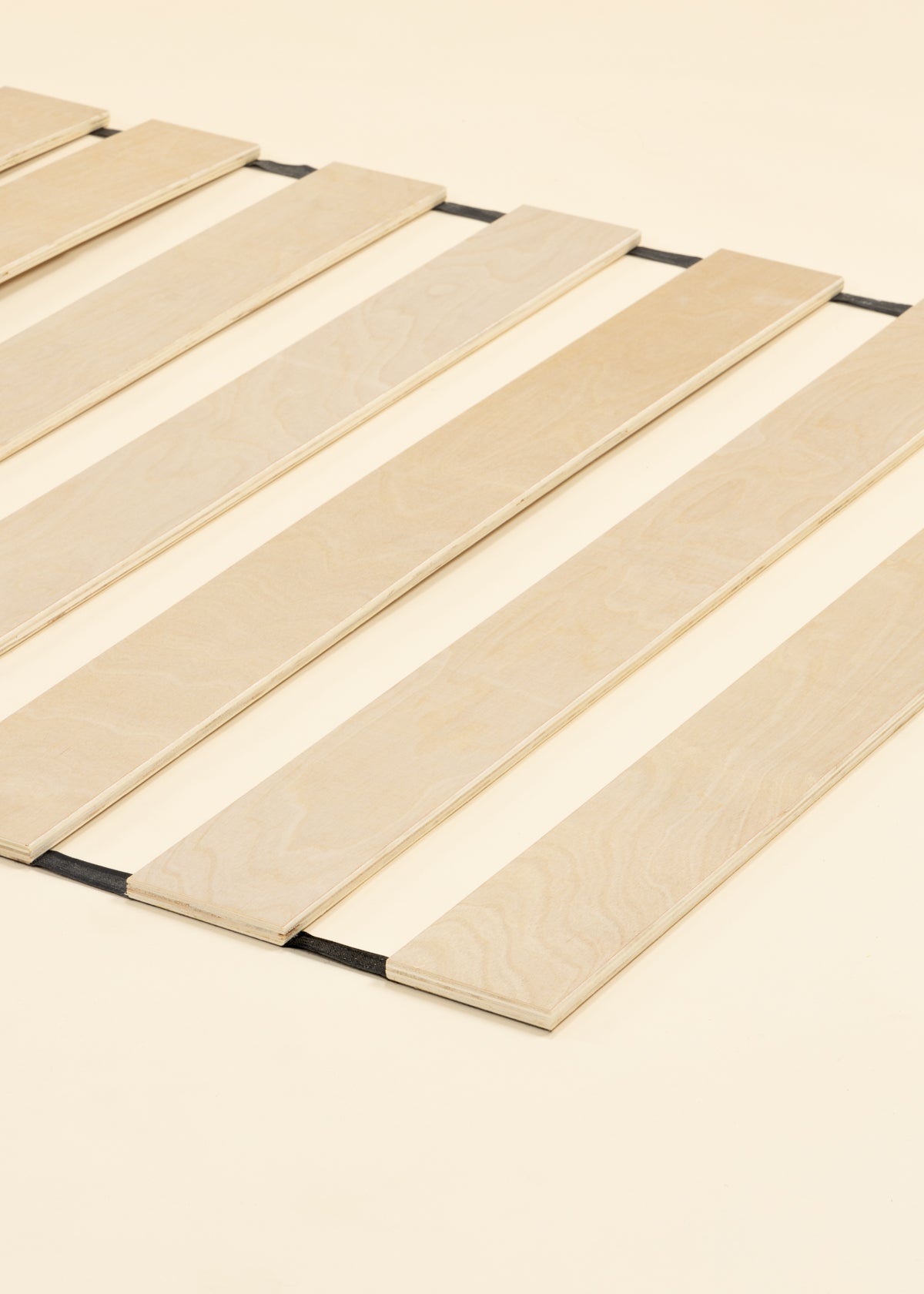 Image of Base de lit en bois - Format simple - Noisette