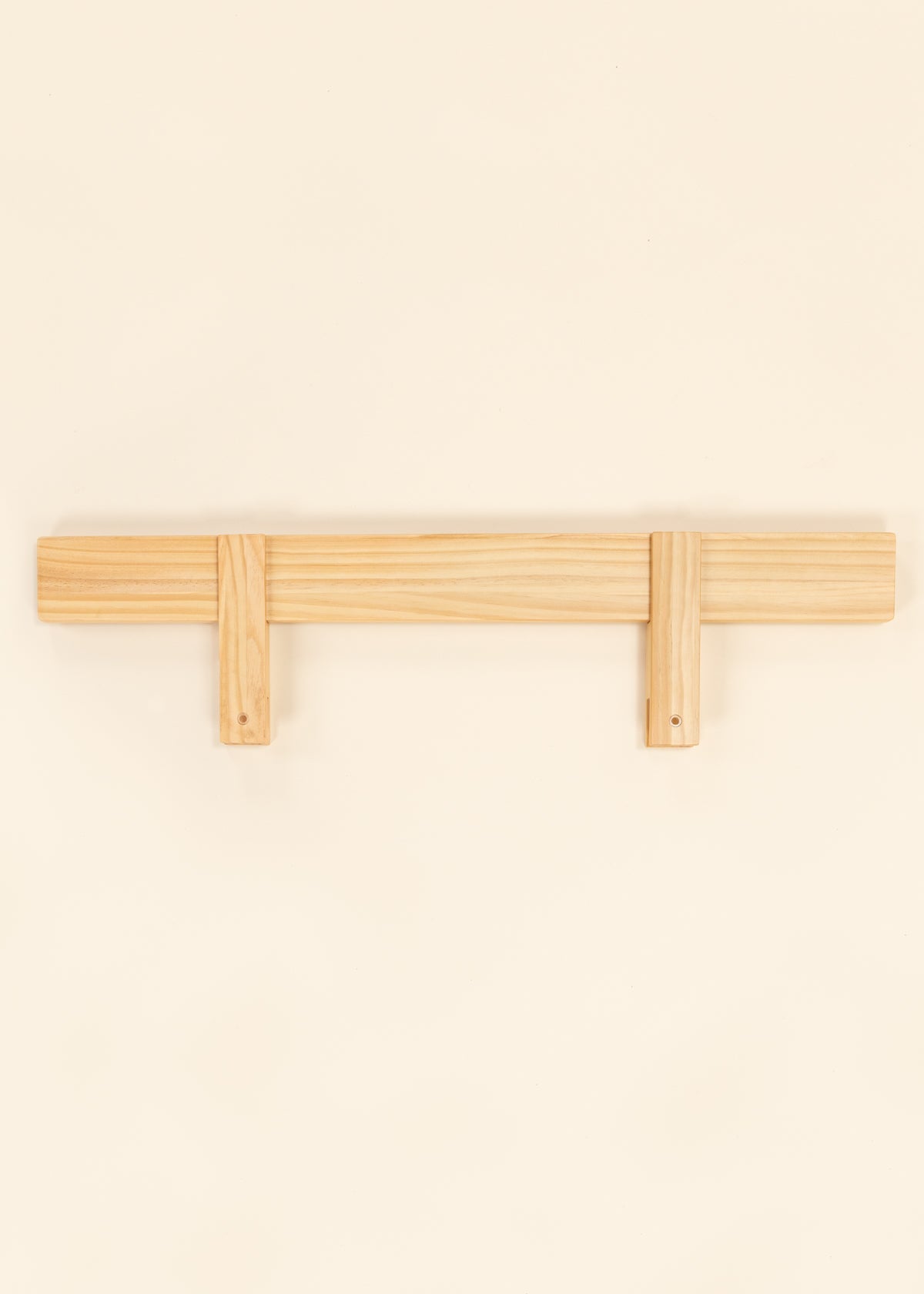 Image of Wooden Bed Frame Rail - Natural Wood