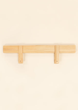 Wooden Bed Frame Rail - Natural Wood