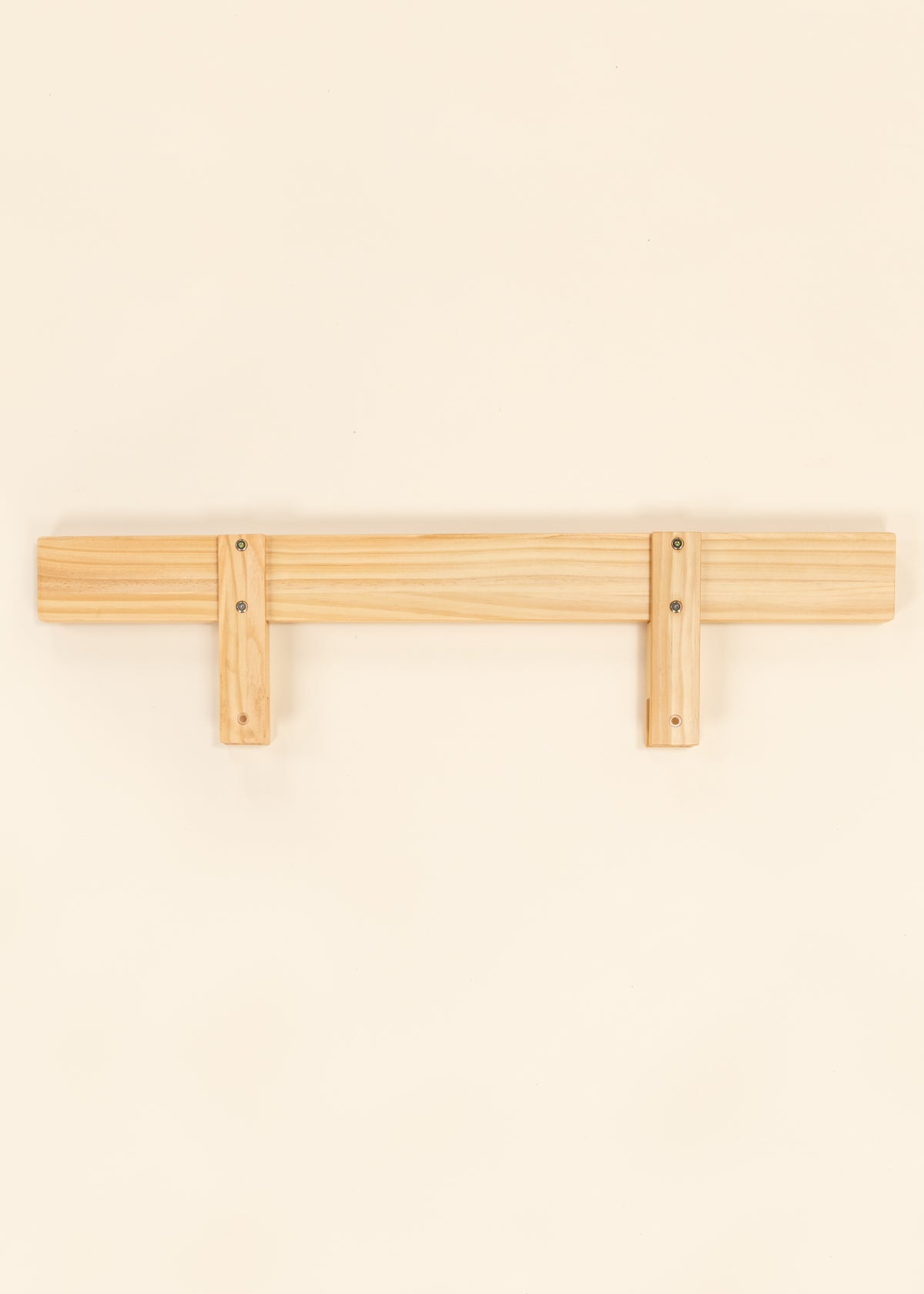 Image of Wooden Bed Frame Rail - Natural Wood