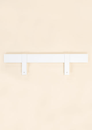 Barrière en bois pour base de lit - Format simple - Blanc