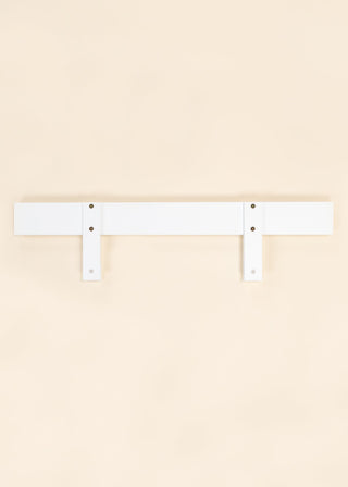 Barrière en bois pour base de lit - Format simple - Blanc
