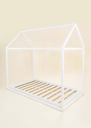 Structure maisonnette en bois - Format simple - Blanc