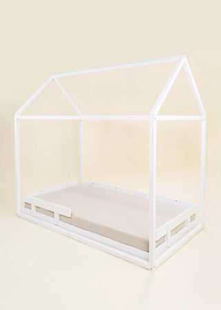 Structure maisonnette en bois - Format simple - Blanc