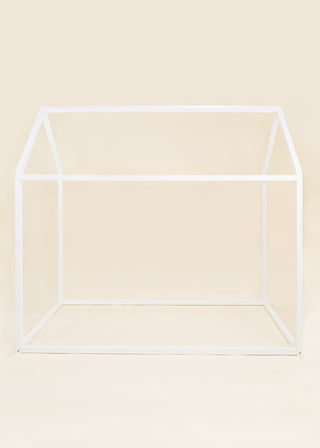 Structure maisonnette en bois - Format simple - Blanc