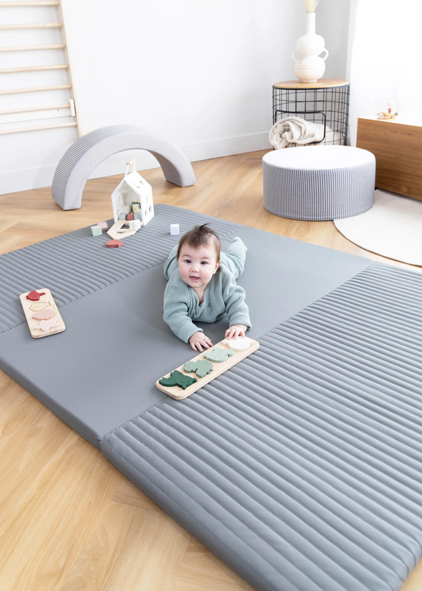 Matelas de jeux en mousse & cuir végétalien - Tons de jour
