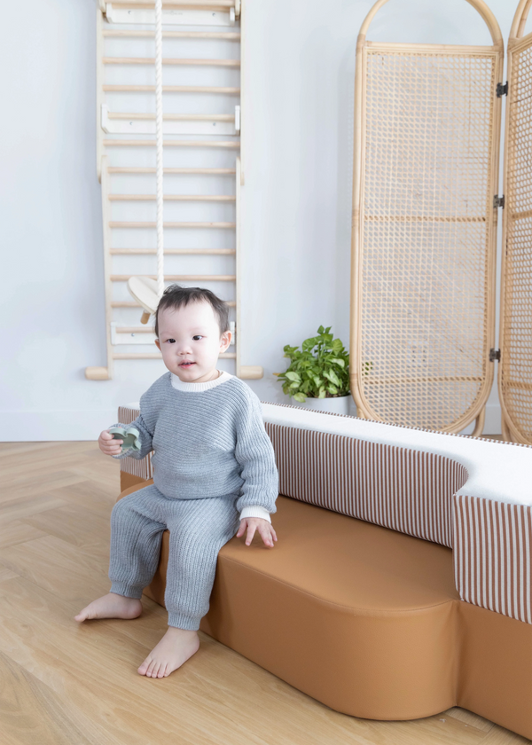 Transformable Vegan Leather Kid Sofa - Shades of Day