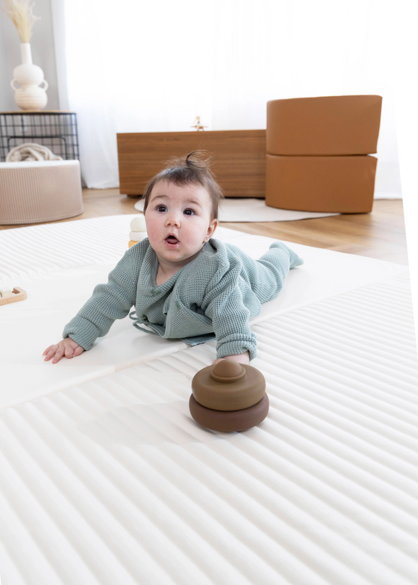Matelas de jeux en mousse & cuir végétalien - Tons de jour