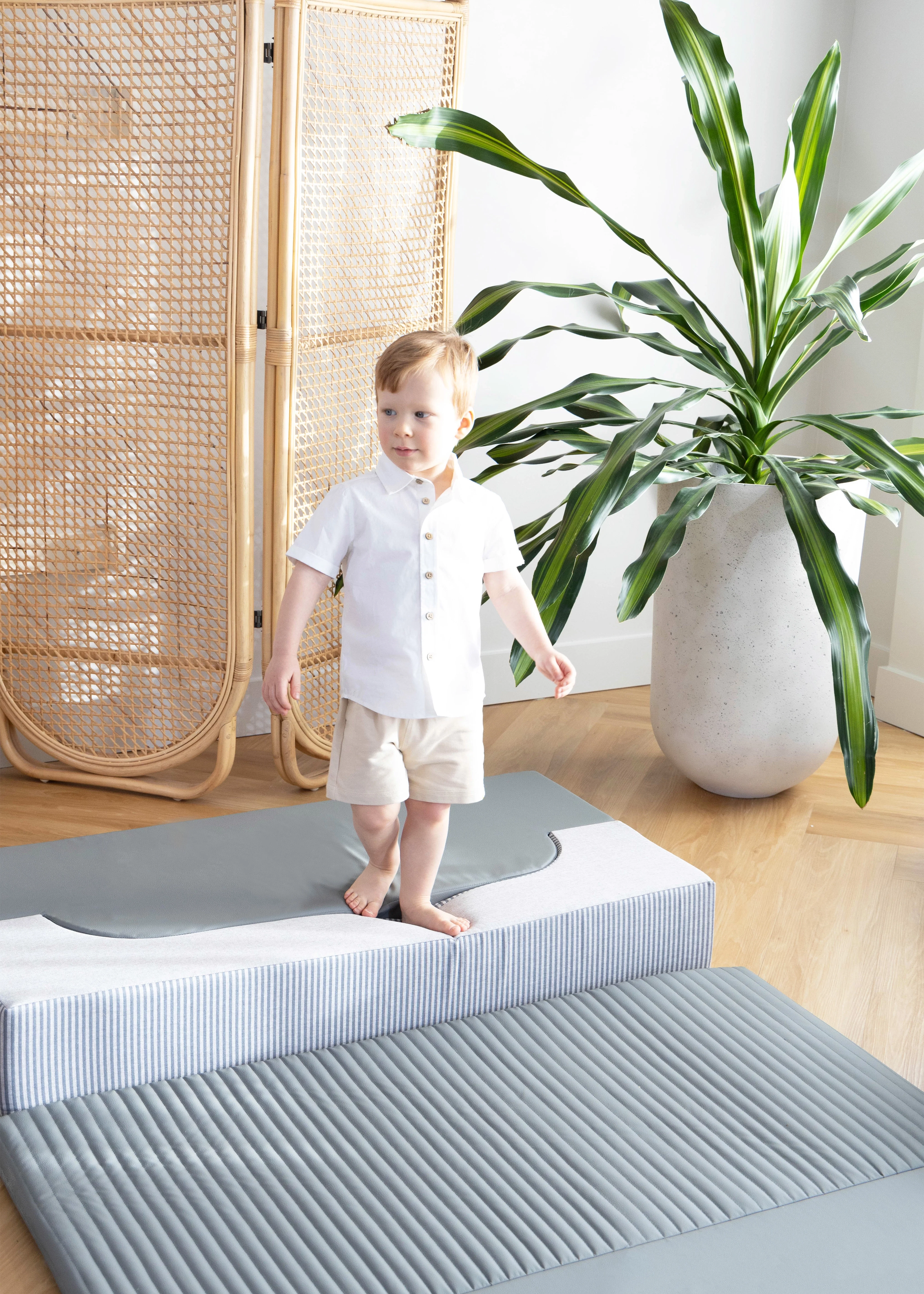 Image of Transformable Vegan Leather Kid Sofa - Shades of Night