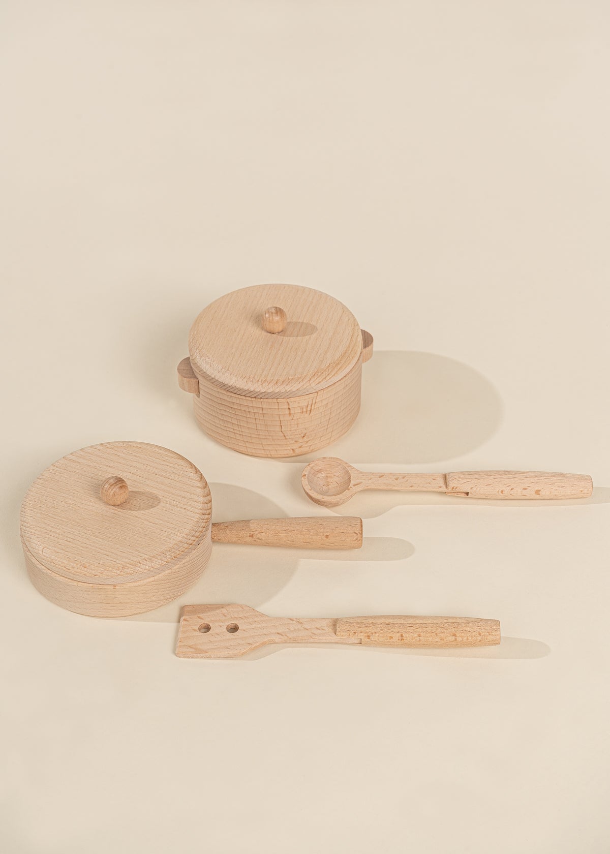 Image of Wooden Pots and Pans Playset (6 Pcs)