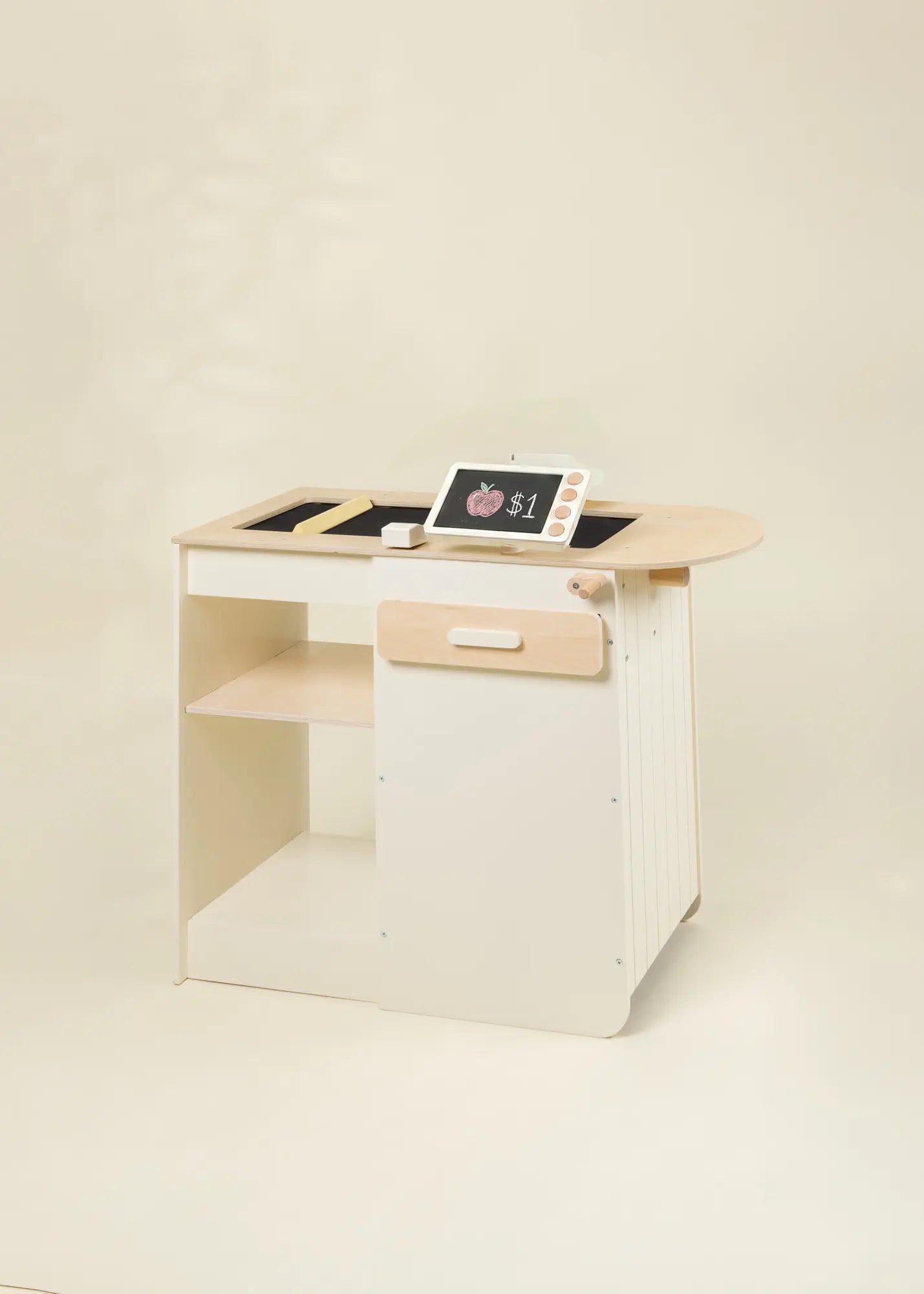 Image of Comptoir caisse enregistreuse de jeu en bois 